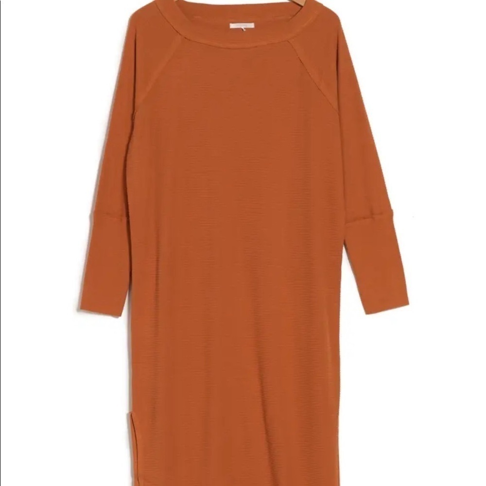 NWT WOMENS Stitch drop textured knit orange dress size XS​​​​​​​​​ - Picture 2 of 4